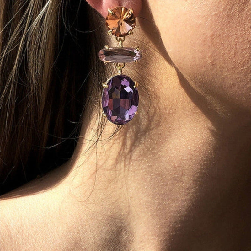 Roni Faceted Diamond Earrings