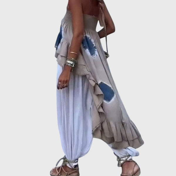 Sofia Strapless Layered Pants