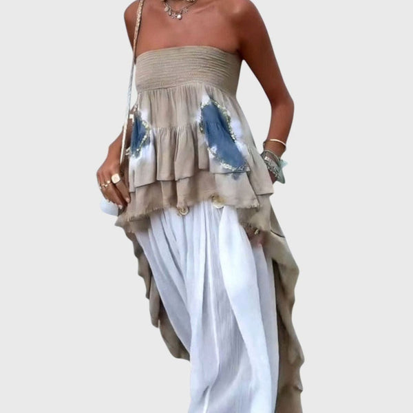 Sofia Strapless Layered Top