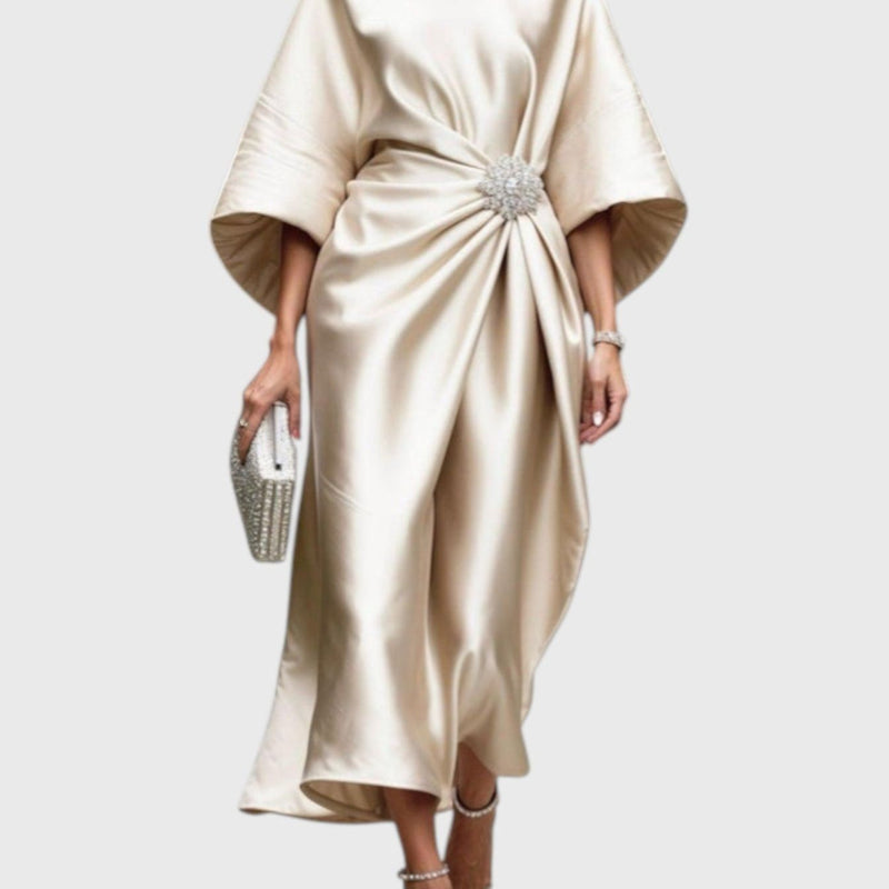 Shira Satin Shimmer Dress