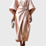 Shira Satin Shimmer Dress