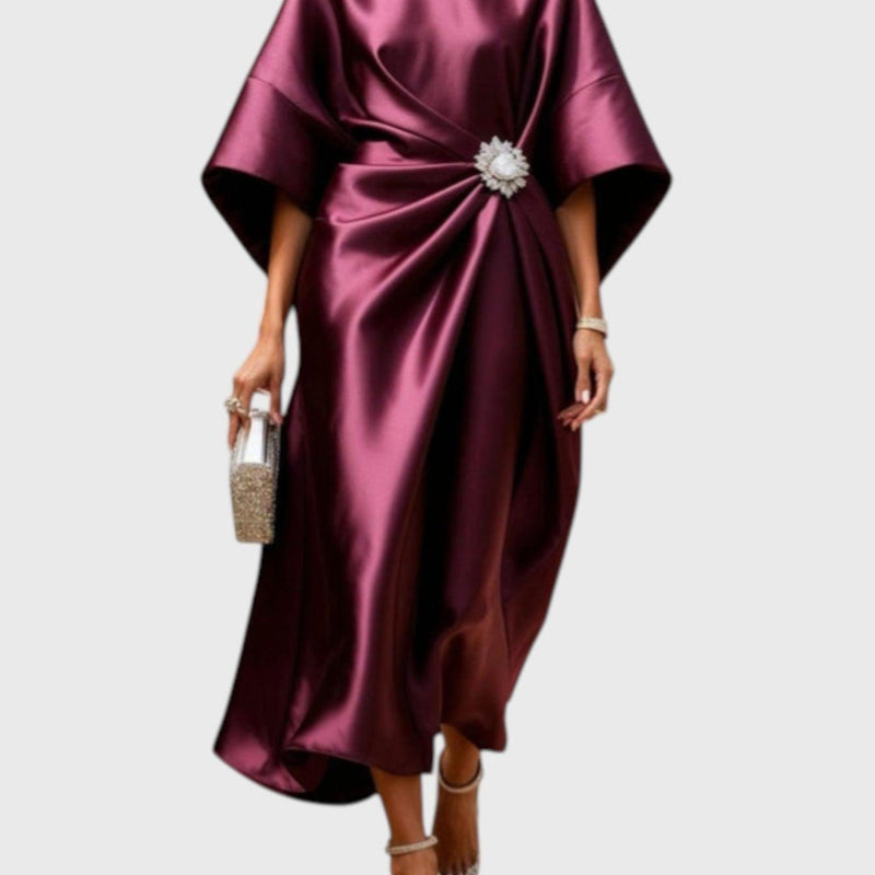 Shira Satin Shimmer Dress