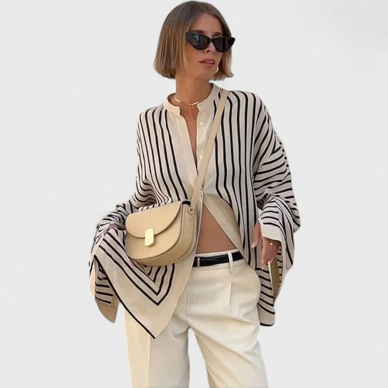 Or Striped Long-Sleeve Top