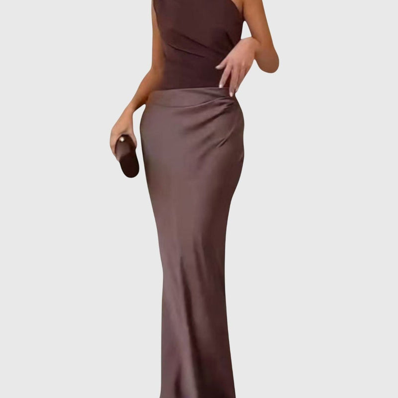 Gal One-Shoulder Maxi Dress