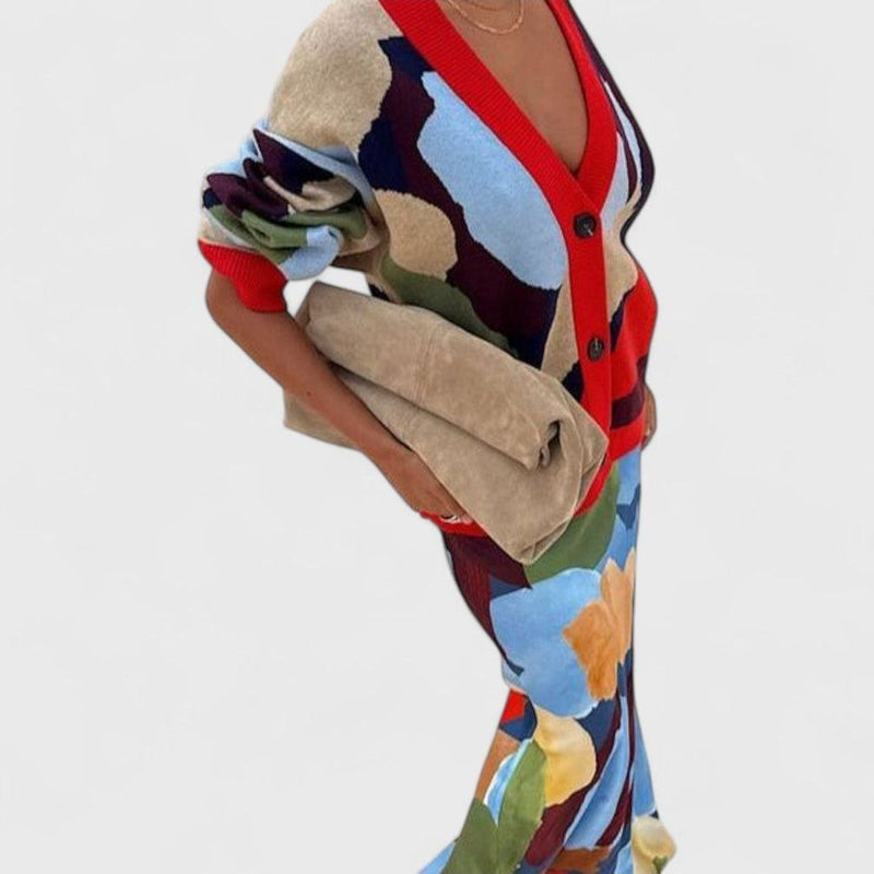 Yarden Geometric Knit Jacket