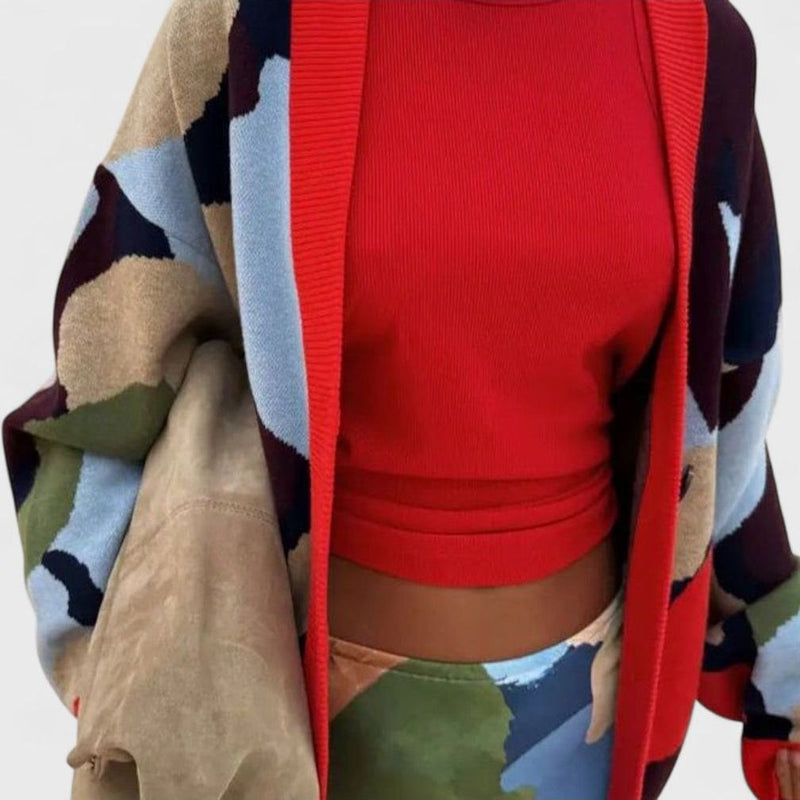 Yarden Geometric Knit Jacket