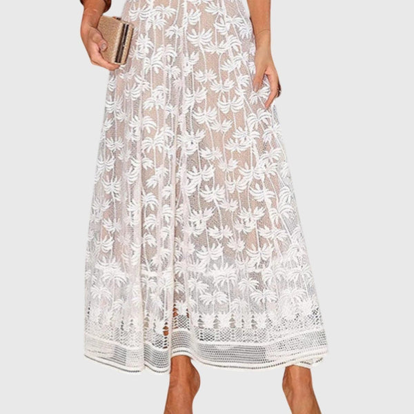 Aviv Palm Lace Skirt