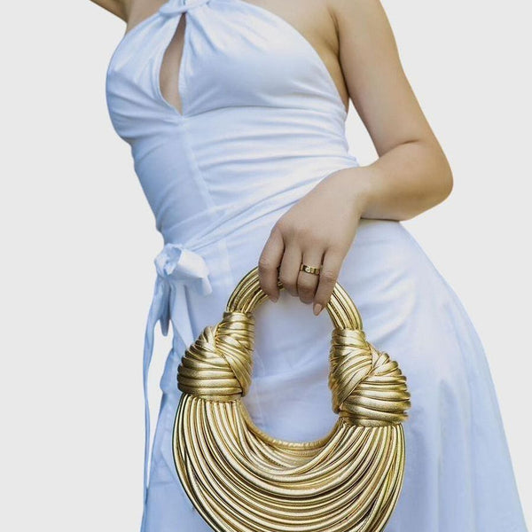 Maya Stylish Gold Bag