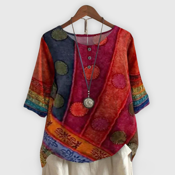Maayan Colorful Boho Top
