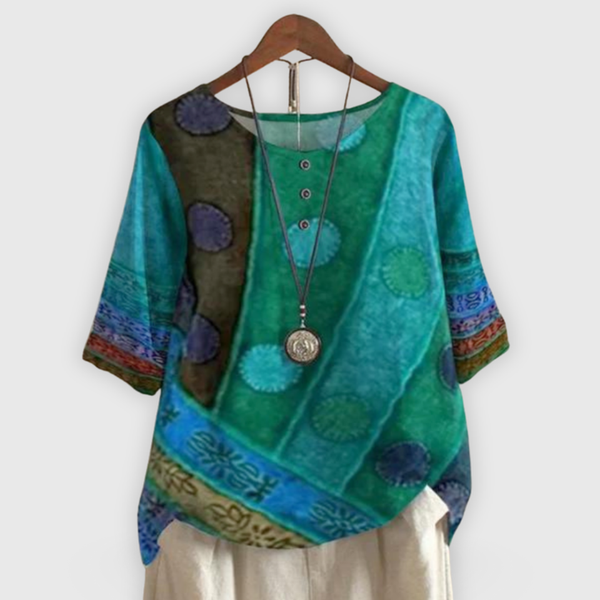 Maayan Colorful Boho Top