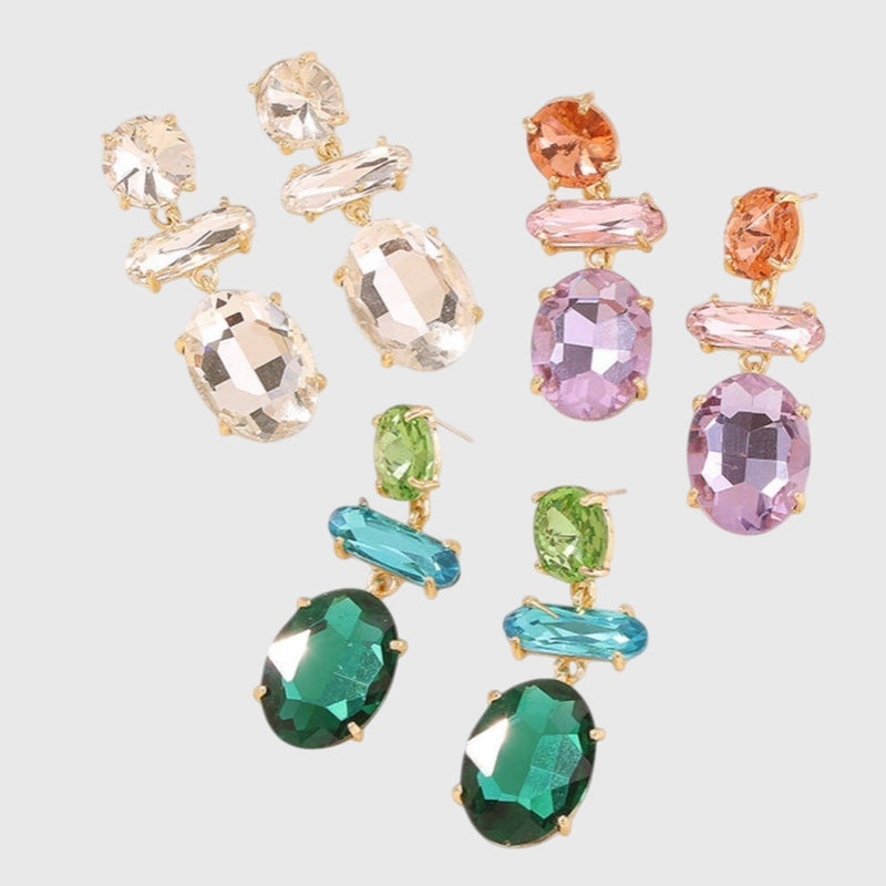 Roni Faceted Diamond Earrings