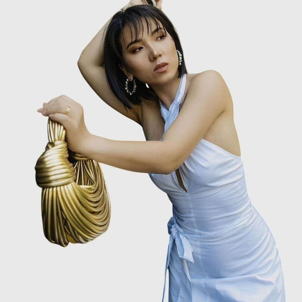 Maya Stylish Gold Bag
