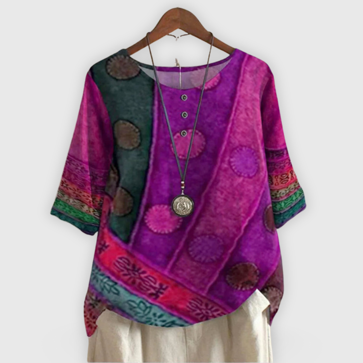 Maayan Colorful Boho Top