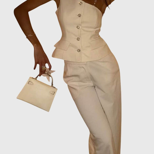 Lior Asymmetrical Vest Set