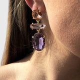 Roni Faceted Diamond Earrings