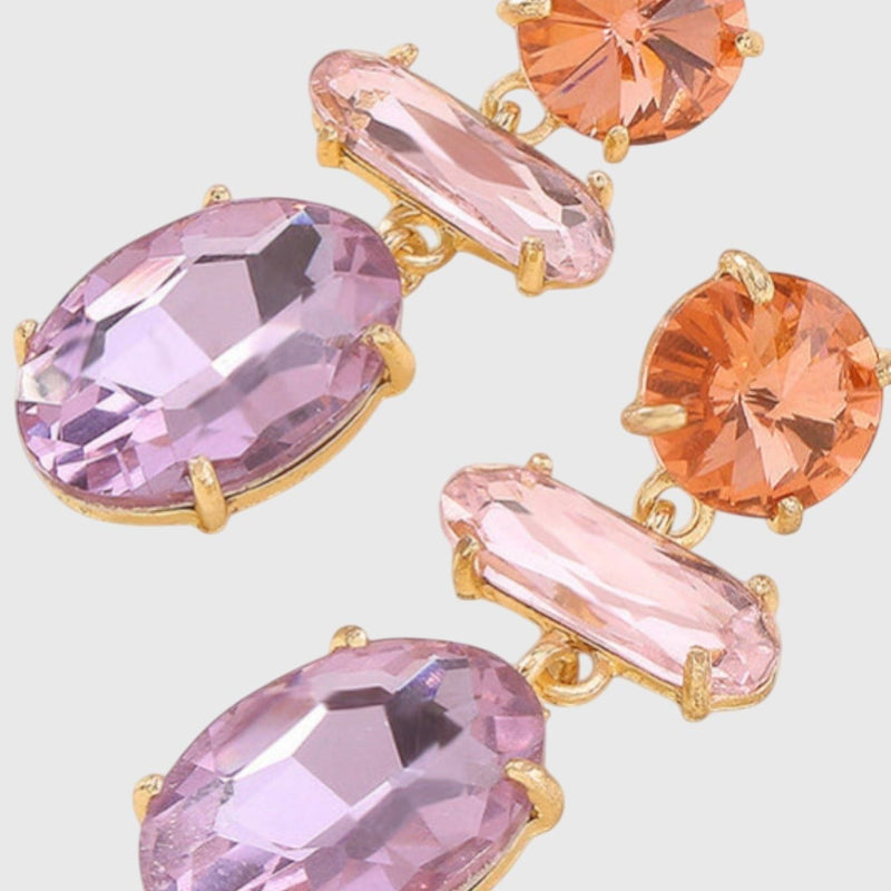 Roni Faceted Diamond Earrings