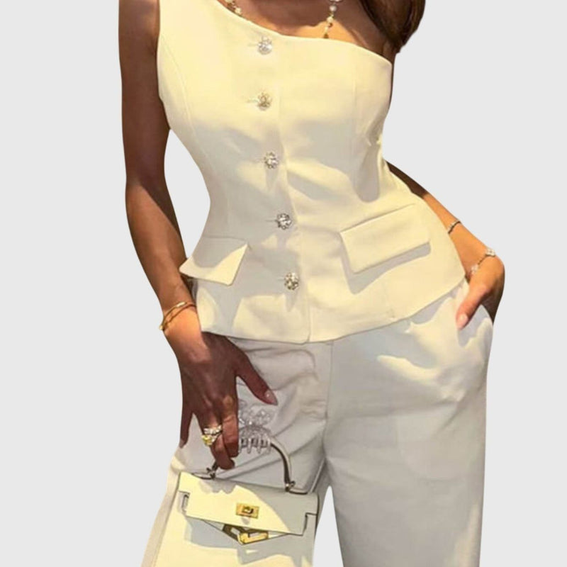 Lior Asymmetrical Vest Set