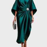 Shira Satin Shimmer Dress