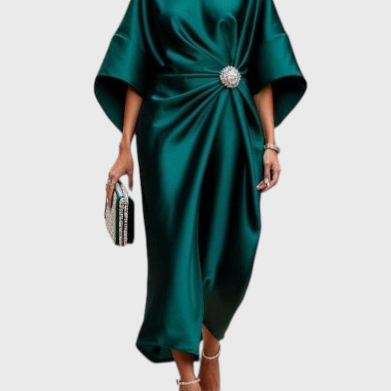 Shira Satin Shimmer Dress