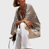 Or Striped Long-Sleeve Top