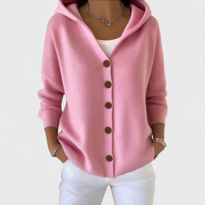 Hadar Cotton Long-Sleeve Cardigan