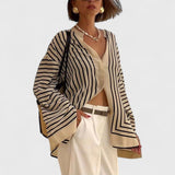 Or Striped Long-Sleeve Top