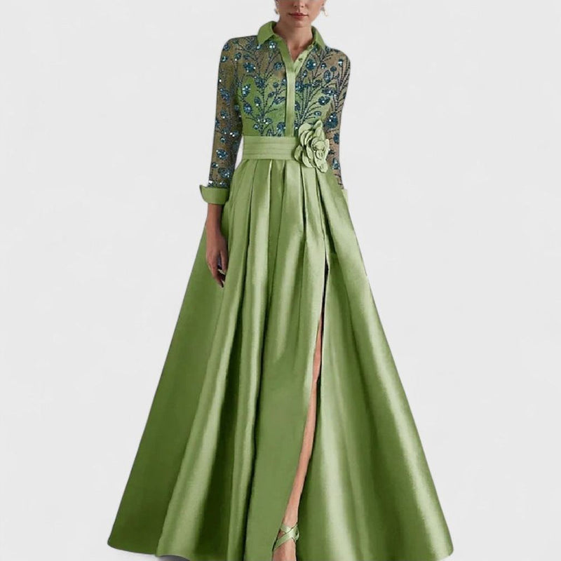 Maayan Satin Maxi Dress