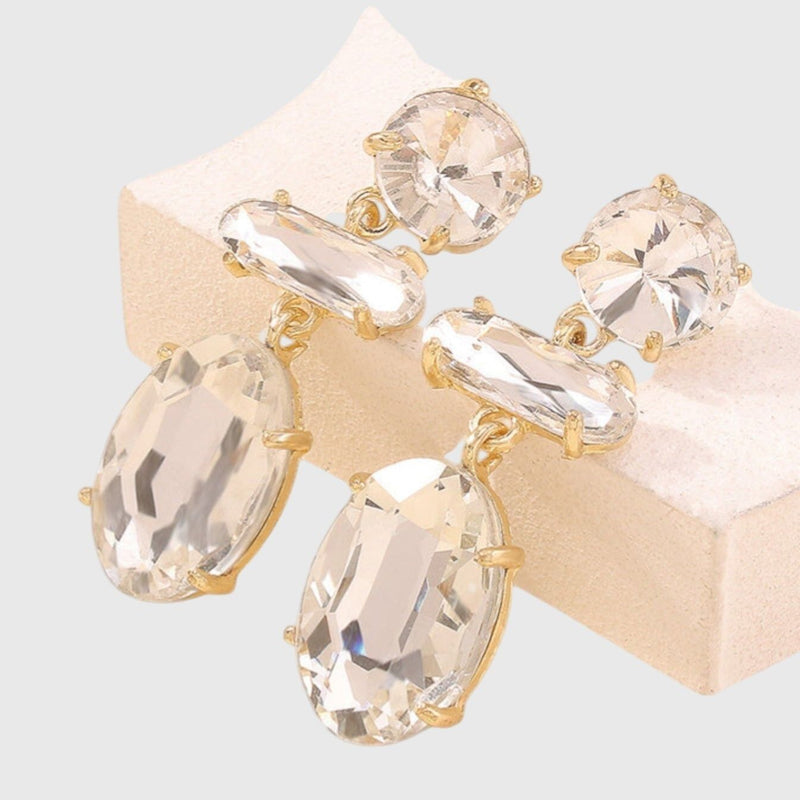 Roni Faceted Diamond Earrings