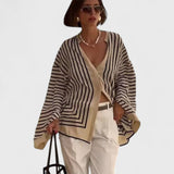 Or Striped Long-Sleeve Top