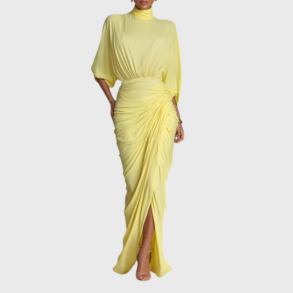 Leah Yellow Maxi Dress