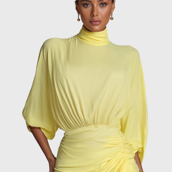 Leah Yellow Maxi Dress