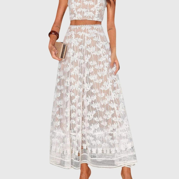 Aviv Palm Lace Top