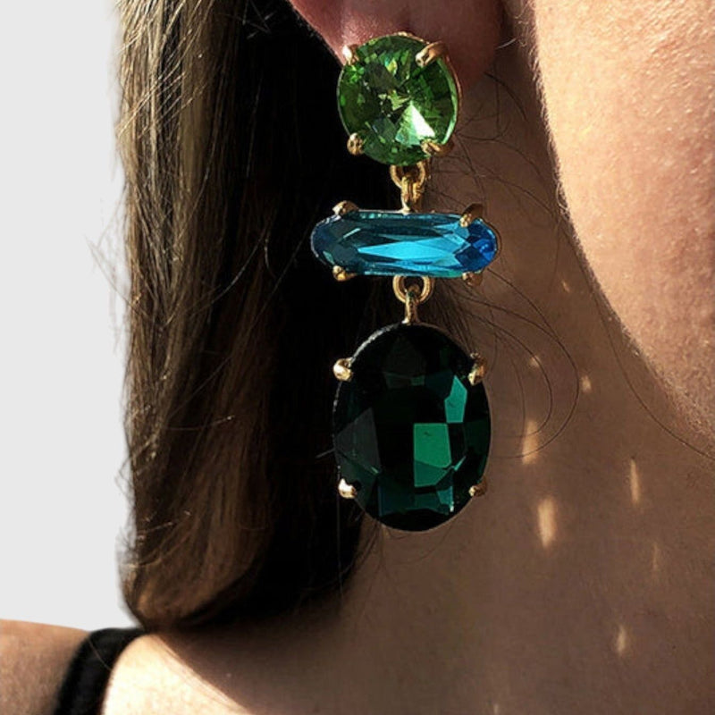 Roni Faceted Diamond Earrings