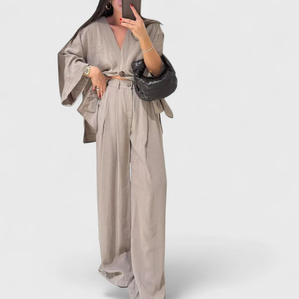 Lior V-Neck Two-Piece Set