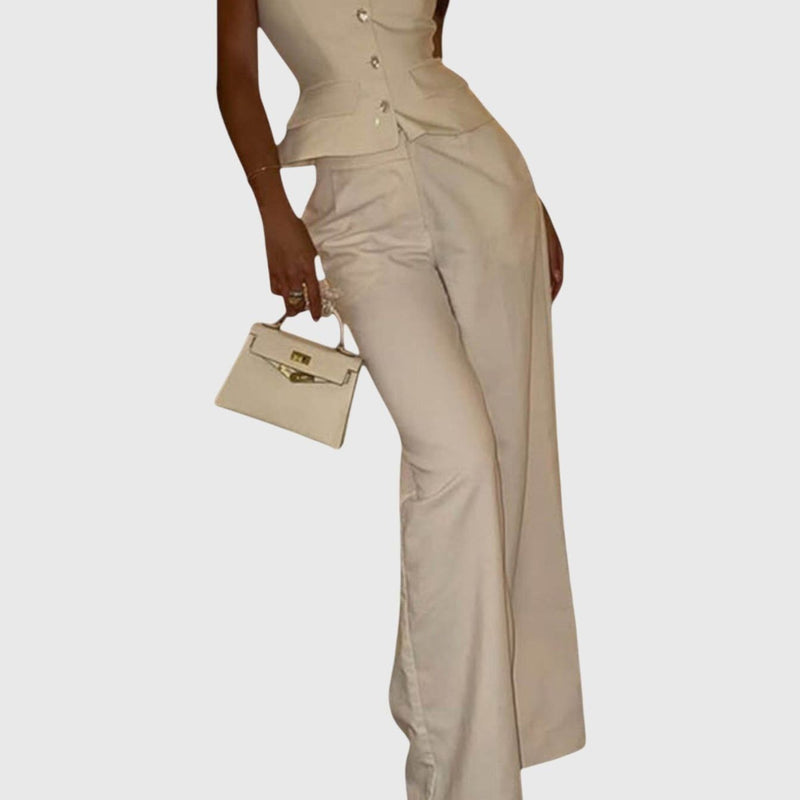 Lior Asymmetrical Vest Set