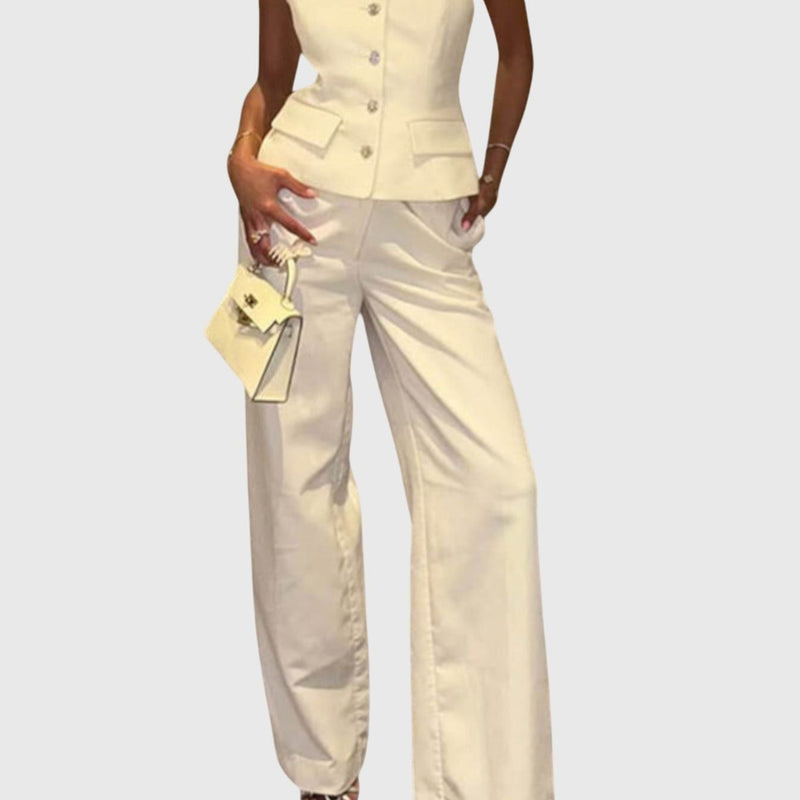 Lior Asymmetrical Vest Set