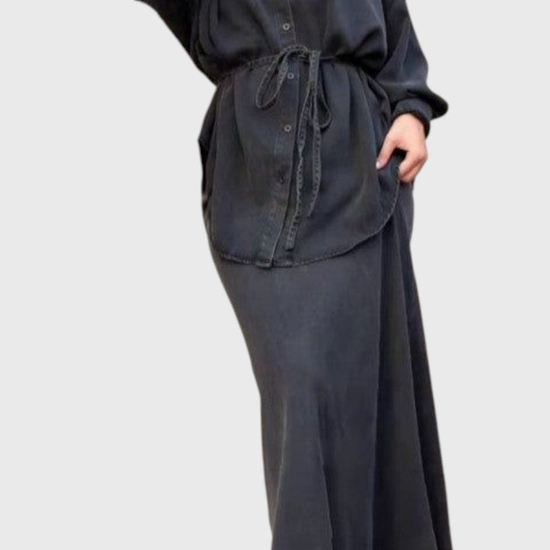Talia Drawstring Shirt Set